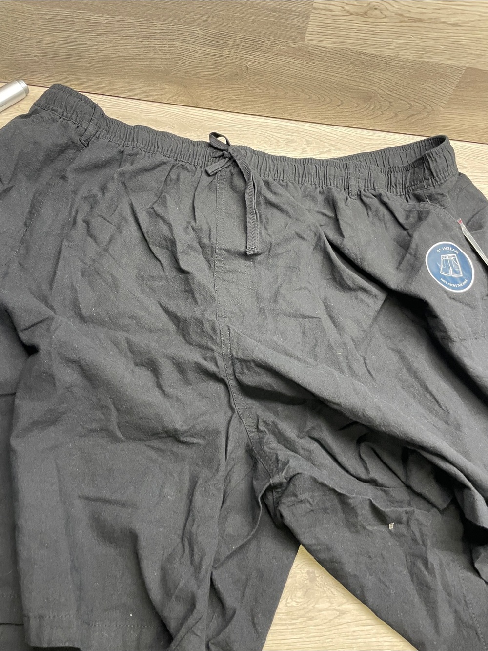 Karen Scott Black Athletic Drawstring Shorts C52